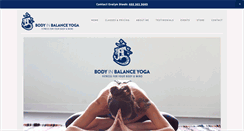 Desktop Screenshot of bodyinbalanceyoga.com